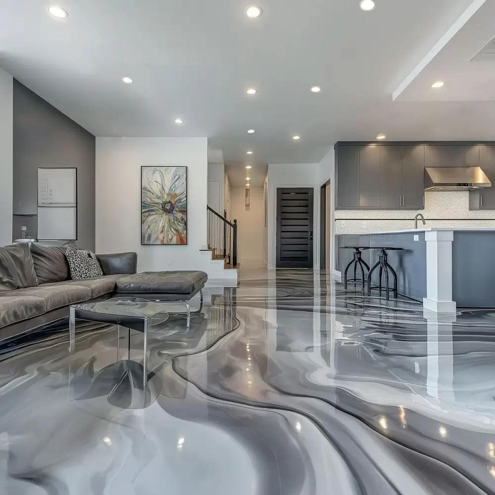 Luxury polished floor in UAE villa